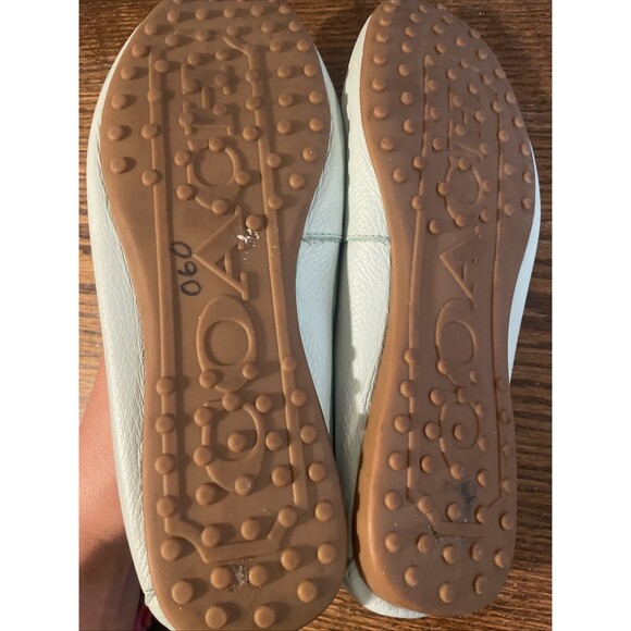 Coach Shoes Womens 7 B Aqua Leather Loafers Frederica Driver Flats Moccasin - Picture 4 of 8